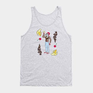 Skeleton banana split Tank Top